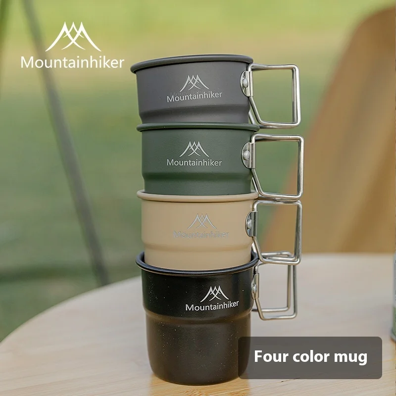Camping Cooking And Dining Set - Mountainhiker Campingbecher, Aluminiumbecher, Reisebesteck, Picknick-Utensilien, Outdoor-Ausrüstung,