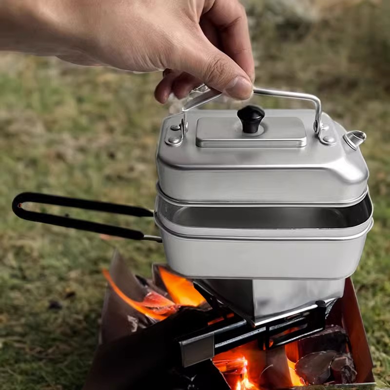 Camping Cooking Roll - Ultraleichte tragbare Picknick Camping Touristen kessel