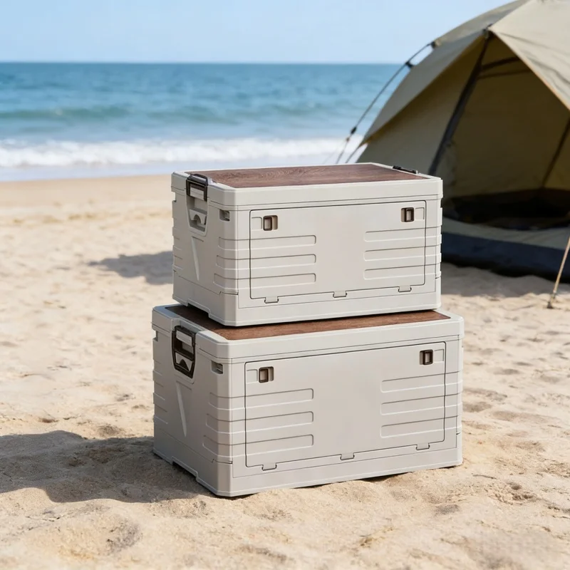 Camping Cooking Food - Auto-Aufbewahrungsbox für Outdoor-Camping, Faltbare Aufbewahrungsbox mit