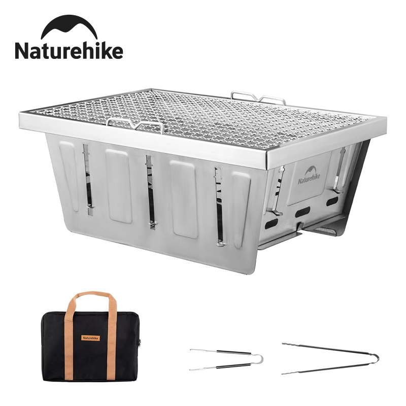 Naturehike Camping-Holzkohlegr – Camping Cooking Table With Windshield Bewertung und Preis
