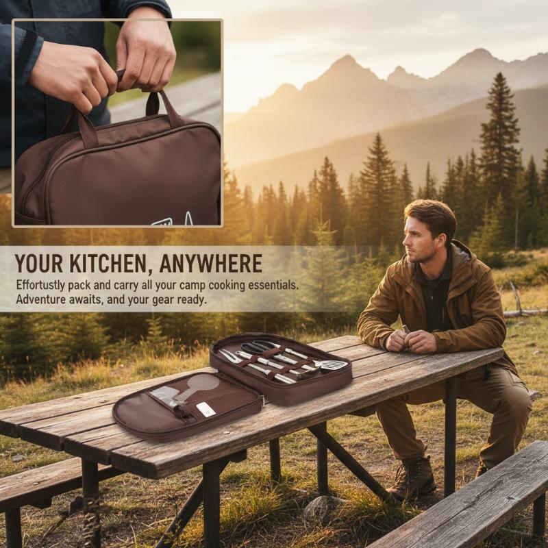 Outdoor-Kochtasche, Camping-Au – Camping Cooking Utensil Organizer Bewertung und Preis