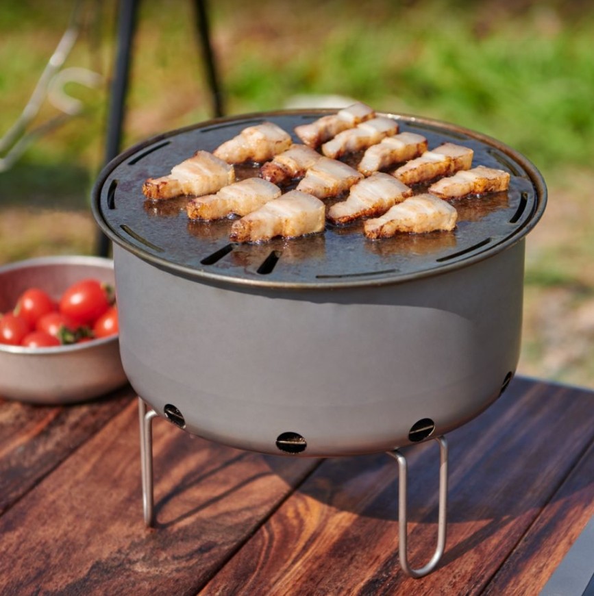 Outdoor Titan Tragbare Flat To – Camping Cooking Table With Windshield Bewertung und Preis