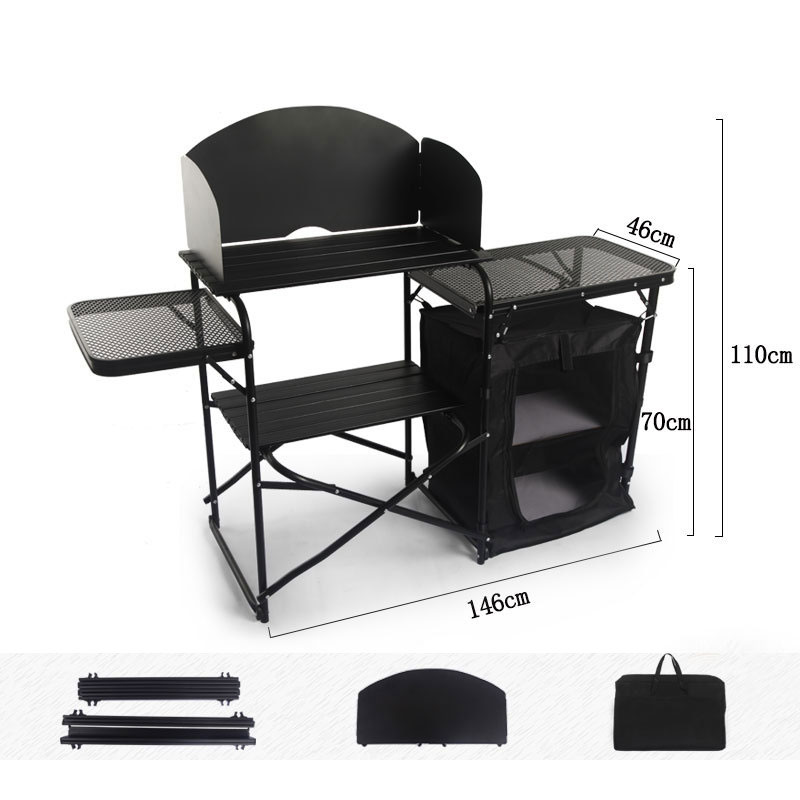 Fabrik-Großhandel Tragbarer Ou – Camping Cooking Table With Windshield Bewertung und Preis