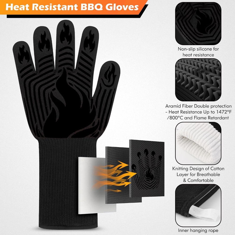 Grillhandschuhe, 1472 ° Hitzeb – Camping Cooking Bewertung und Preis
